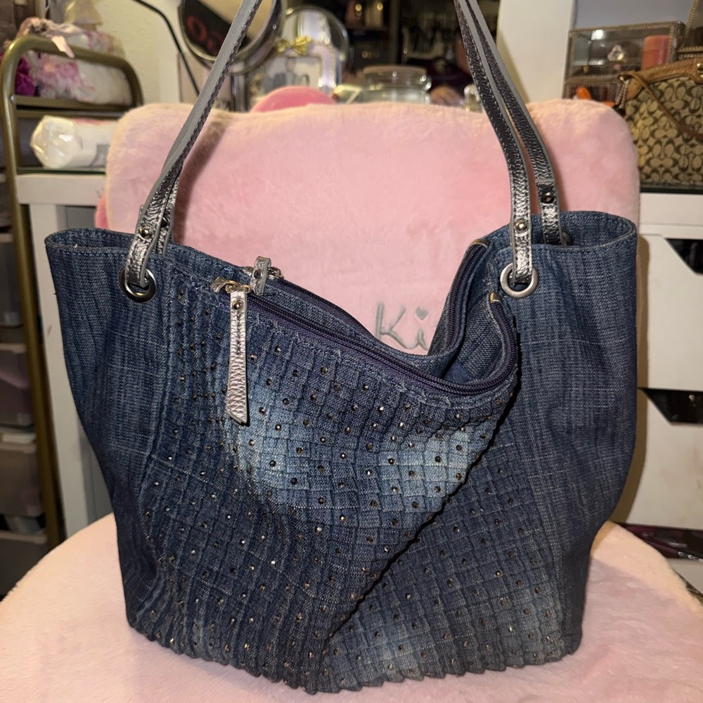 Stylish Blue Denim Women's Bag